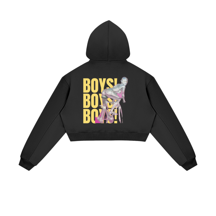 Boy! Boys! Boys! Cropped Hoodie